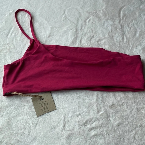 New! Free People x Toast Signature One-Shoulder Bikini top 19817 - Picture 3 of 8